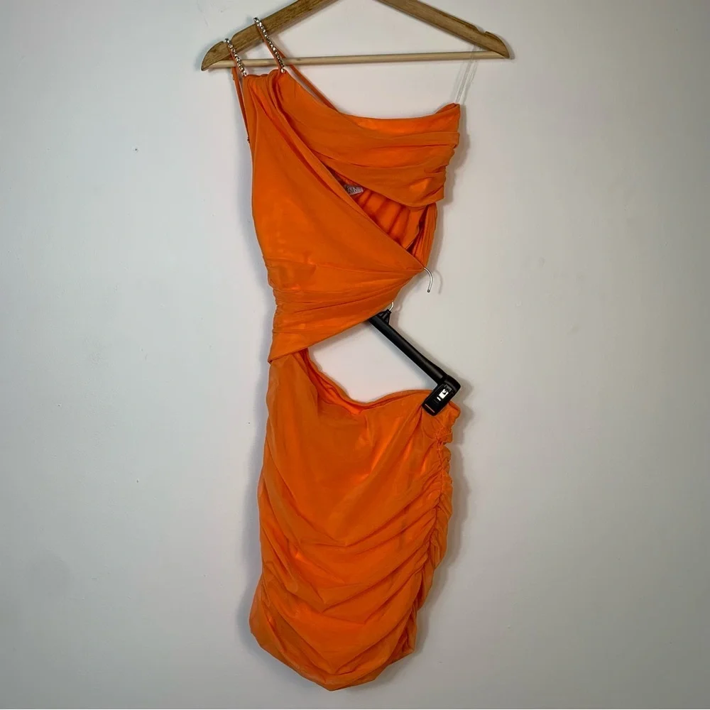 Oh Polly Embellished Draped Mini Party Dress - Picture 5 of 14